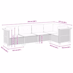 VidaXL 3261813 set mobili da esterno - Vista aggiuntiva 6