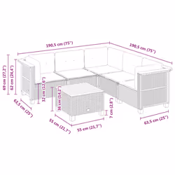 VidaXL 3261827 set mobili da esterno - Vista aggiuntiva 8
