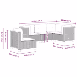 VidaXL 3261834 set mobili da esterno - Vista aggiuntiva 6