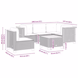 VidaXL 3261837 set mobili da esterno - Vista aggiuntiva 8