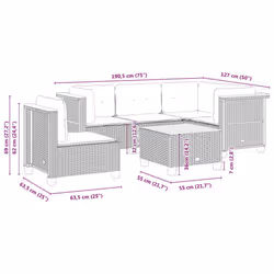 VidaXL 3261841 set mobili da esterno - Vista aggiuntiva 8