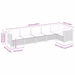 VidaXL 3261845 set mobili da esterno - Vista aggiuntiva 6