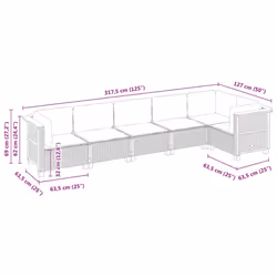 VidaXL 3261848 set mobili da esterno - Vista aggiuntiva 6