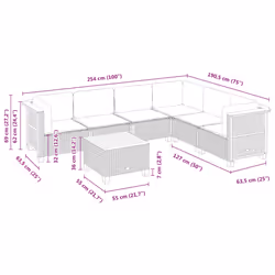 VidaXL 3261860 set mobili da esterno - Vista aggiuntiva 8