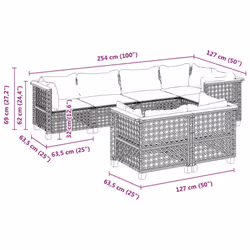 VidaXL 3261884 set mobili da esterno - Vista aggiuntiva 6