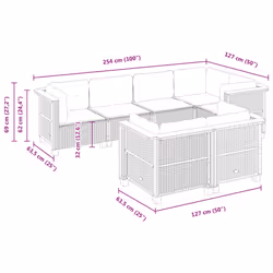 VidaXL 3261885 set mobili da esterno - Vista aggiuntiva 6