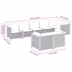 VidaXL 3261887 set mobili da esterno - Vista aggiuntiva 6