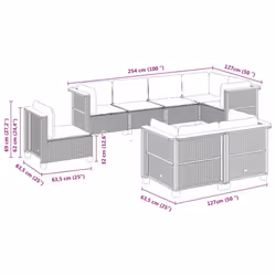 VidaXL 3261899 set mobili da esterno - Vista aggiuntiva 6