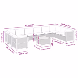 VidaXL 3262025 set mobili da esterno - Vista aggiuntiva 8