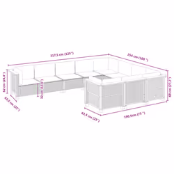 VidaXL 3262032 set mobili da esterno - Vista aggiuntiva 6