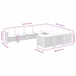 VidaXL 3262033 set mobili da esterno - Vista aggiuntiva 6