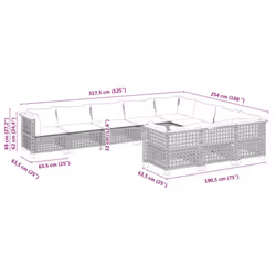 VidaXL 3262034 set mobili da esterno - Vista aggiuntiva 6