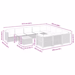 VidaXL 3262038 set mobili da esterno - Vista aggiuntiva 8