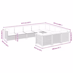 VidaXL 3262039 set mobili da esterno - Vista aggiuntiva 6