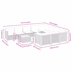 VidaXL 3262041 set mobili da esterno - Vista aggiuntiva 8