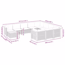 VidaXL 3262057 set mobili da esterno - Vista aggiuntiva 8
