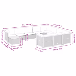 VidaXL 3262059 set mobili da esterno - Vista aggiuntiva 8