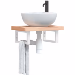 Queste staffe per mensole rettangolari aggiungono elegante spazio di stoccaggio e esposizione alla vostra casa. Materiale rob ...