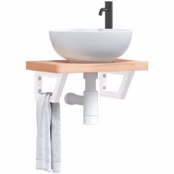 Queste staffe per mensole trapezoidali aggiungono elegante spazio di stoccaggio e esposizione alla vostra casa. Materiale rob ...