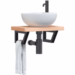 Queste staffe per mensole trapezoidali aggiungono elegante spazio di stoccaggio e esposizione alla vostra casa. Materiale rob ...