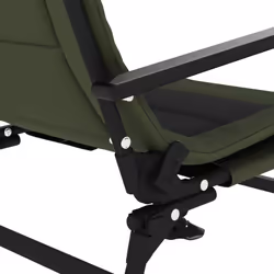 VidaXL 4006416 sedia da esterno Terrazzo Acciaio Nero, Verde - Vista aggiuntiva 8
