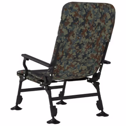 VidaXL 4006417 sedia da esterno Terrazzo Acciaio Nero, Mimetico - Vista aggiuntiva 5