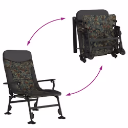 VidaXL 4006417 sedia da esterno Terrazzo Acciaio Nero, Mimetico - Vista aggiuntiva 7