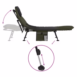 VidaXL 4006422 letto per esterni Nero, Verde - Vista aggiuntiva 6