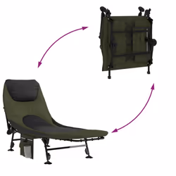 VidaXL 4006422 letto per esterni Nero, Verde - Vista aggiuntiva 7