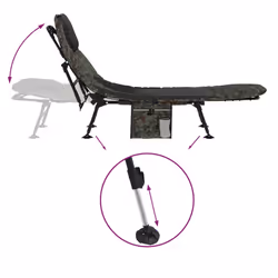 VidaXL 4006423 letto per esterni Nero - Vista aggiuntiva 6