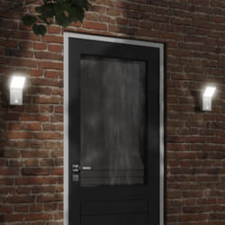 Applique con led e Sensore 2 pz Bianche in Alluminio Pressofuso Vidaxl 519400