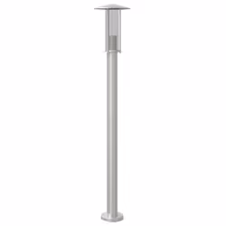 vidaXL Lampada da Terra per Esterni Argento 100 cm in Acciaio Inox - Vista aggiuntiva 2