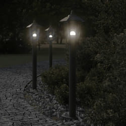 Lampada da Terra per Esterni Nera 80 cm in Acciaio Inox - Vidaxl