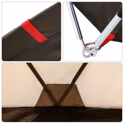 VidaXL 4005321 tendone Marrone Tenda a cupola/Igloo - Vista aggiuntiva 7