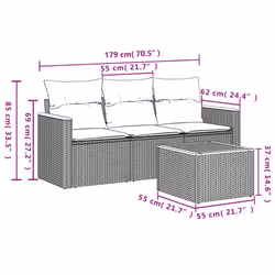 VidaXL 3258166 set mobili da esterno