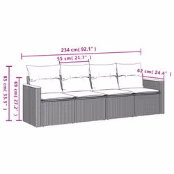 VidaXL 3258170 set mobili da esterno
