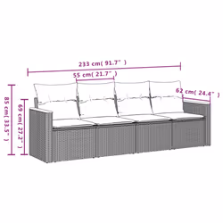 VidaXL 3258173 set mobili da esterno