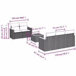 VidaXL 3258184 set mobili da esterno