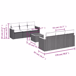 VidaXL 3258191 set mobili da esterno