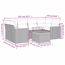 VidaXL 3258201 set mobili da esterno