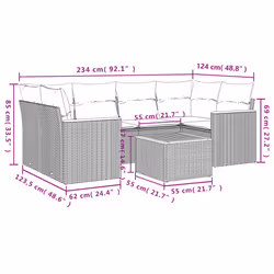 VidaXL 3258202 set mobili da esterno