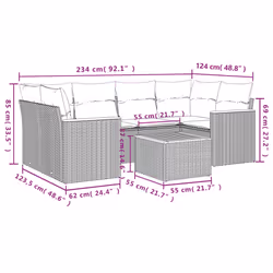 VidaXL 3258203 set mobili da esterno