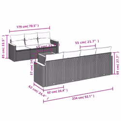 VidaXL 3258208 set mobili da esterno