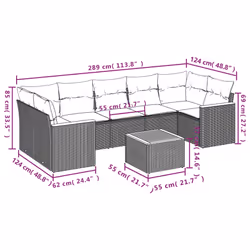 VidaXL 3258212 set mobili da esterno
