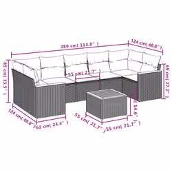 VidaXL 3258215 set mobili da esterno