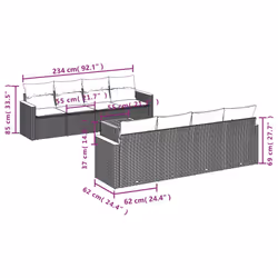 VidaXL 3258219 set mobili da esterno