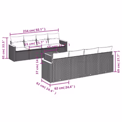 VidaXL 3258220 set mobili da esterno