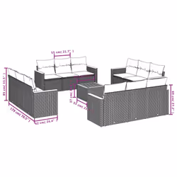 VidaXL 3258233 set mobili da esterno - Vista aggiuntiva 3