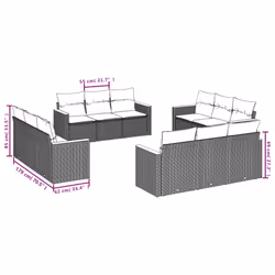 VidaXL 3258234 set mobili da esterno