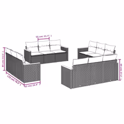VidaXL 3258237 set mobili da esterno